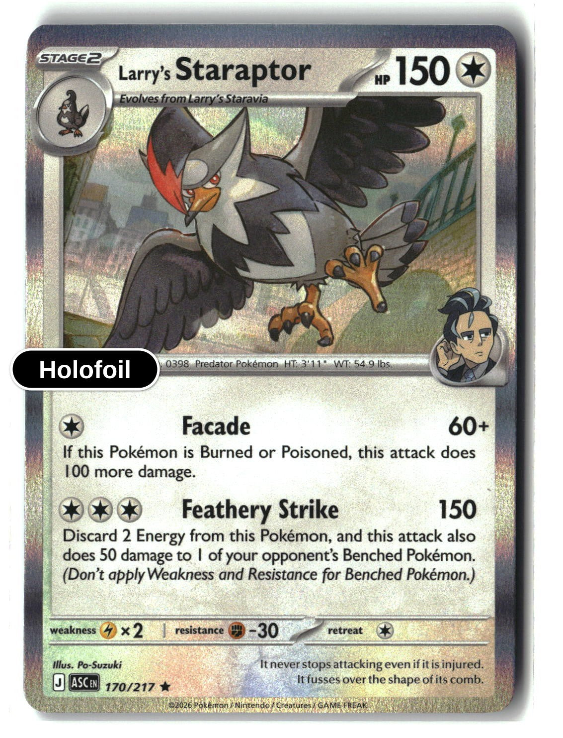 Larry's Staraptor - 170/217