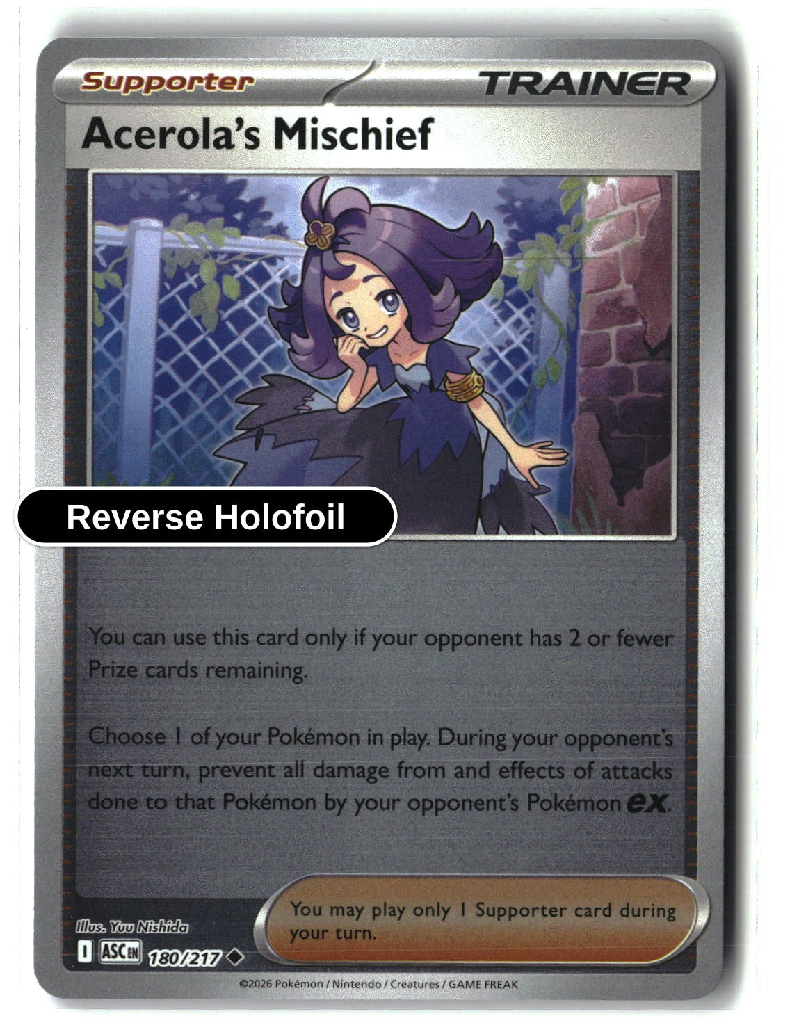 Acerola's Mischief - 180/217 - [ASC - ME: Ascended Heroes] - Reverse Holofoil