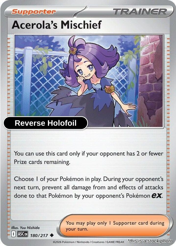 Acerola's Mischief - 180/217 - [ASC - ME: Ascended Heroes] - Reverse Holofoil
