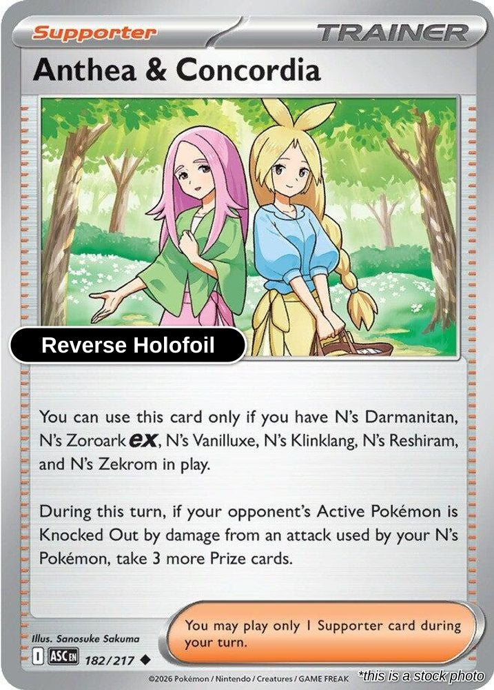 Anthea & Concordia - 182/217 - [ASC - ME: Ascended Heroes] - Reverse Holofoil