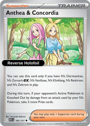 Anthea & Concordia - 182/217 - [ASC - ME: Ascended Heroes] - Reverse Holofoil