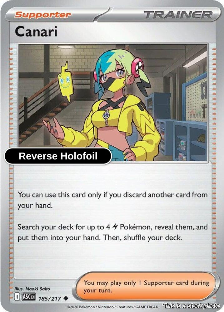 Canari - 185/217 - [ASC - ME: Ascended Heroes] - Reverse Holofoil