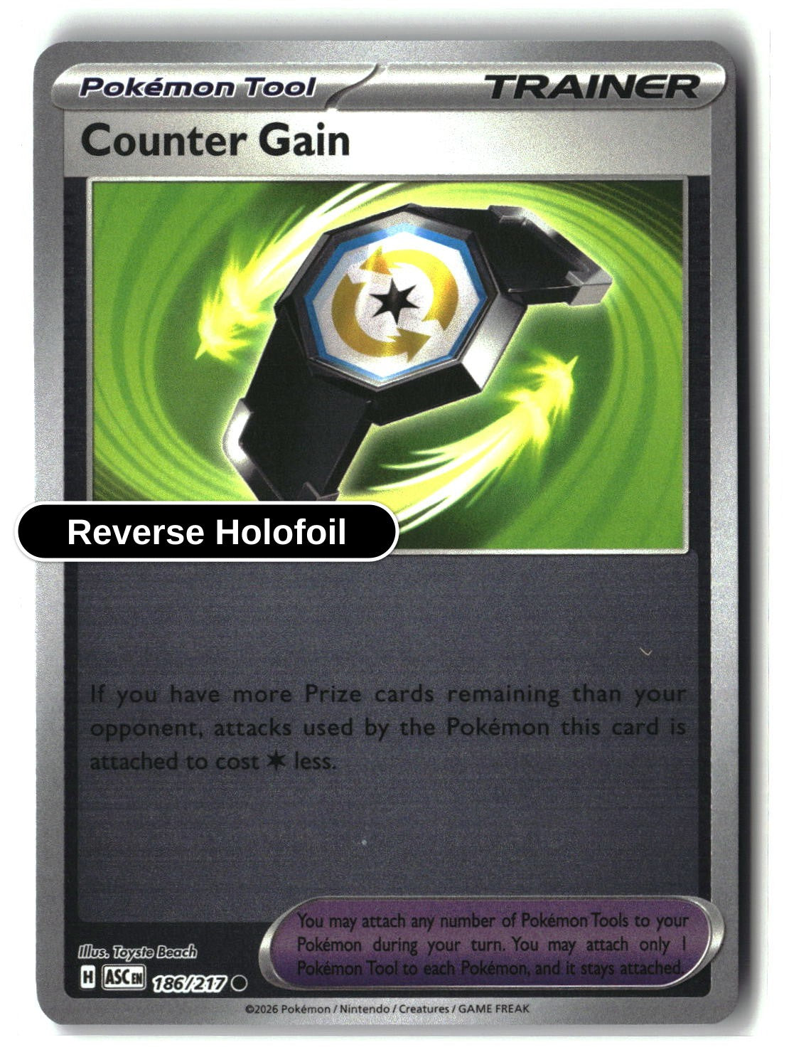 Counter Gain - 186/217 - [ASC - ME: Ascended Heroes] - Reverse Holofoil