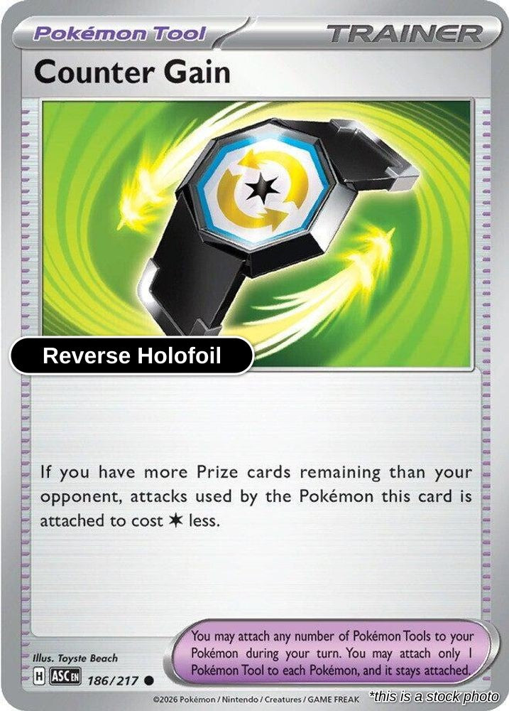 Counter Gain - 186/217 - [ASC - ME: Ascended Heroes] - Reverse Holofoil