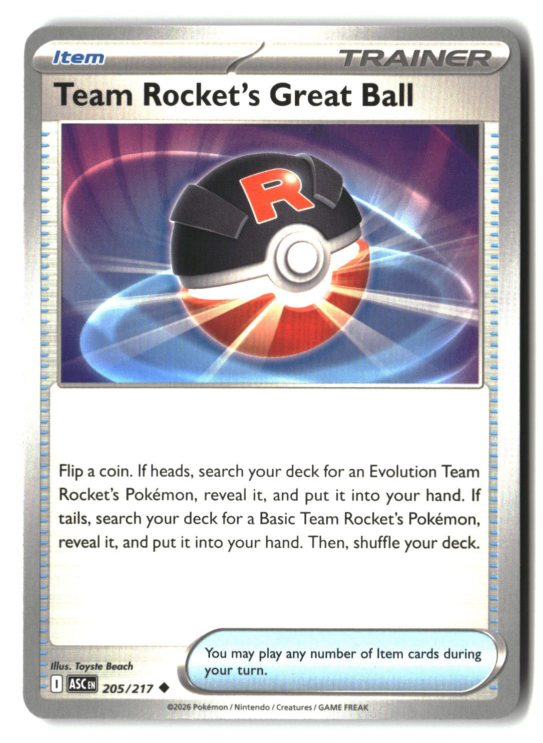 Team Rocket's Great Ball - 205/217 - [ASC - ME: Ascended Heroes]