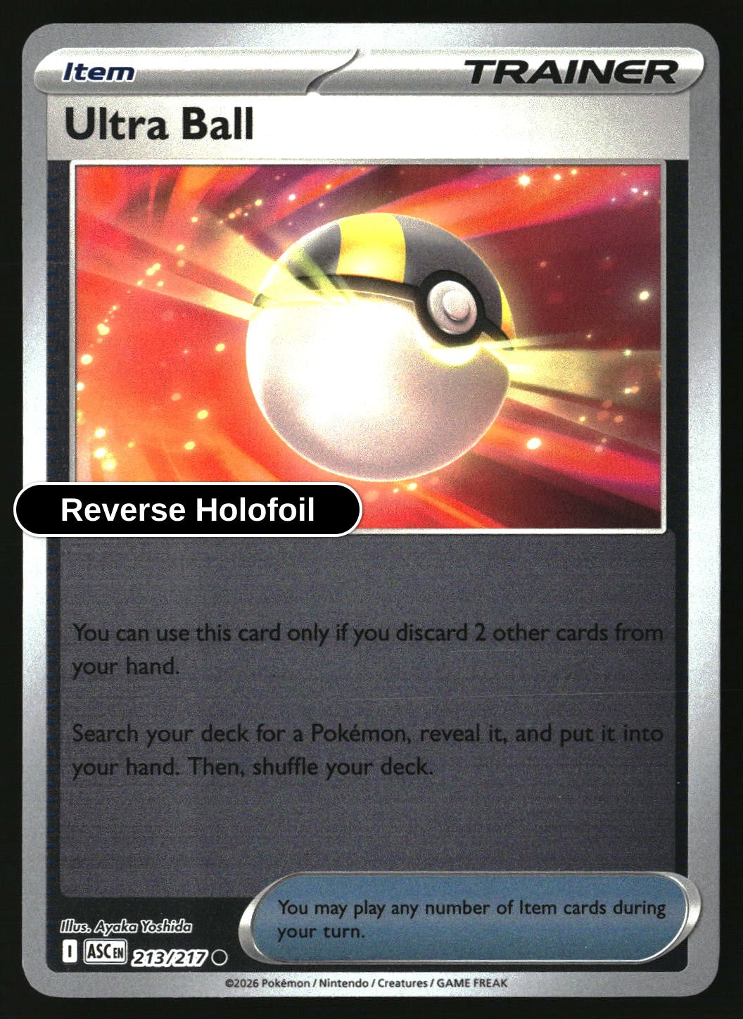 Ultra Ball - 213/217 - [ASC - ME: Ascended Heroes] - Reverse Holofoil