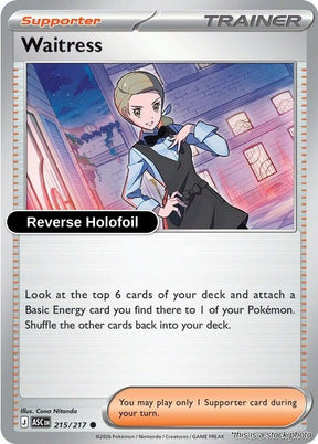 Waitress - 215/217 - [ASC - ME: Ascended Heroes] - Reverse Holofoil