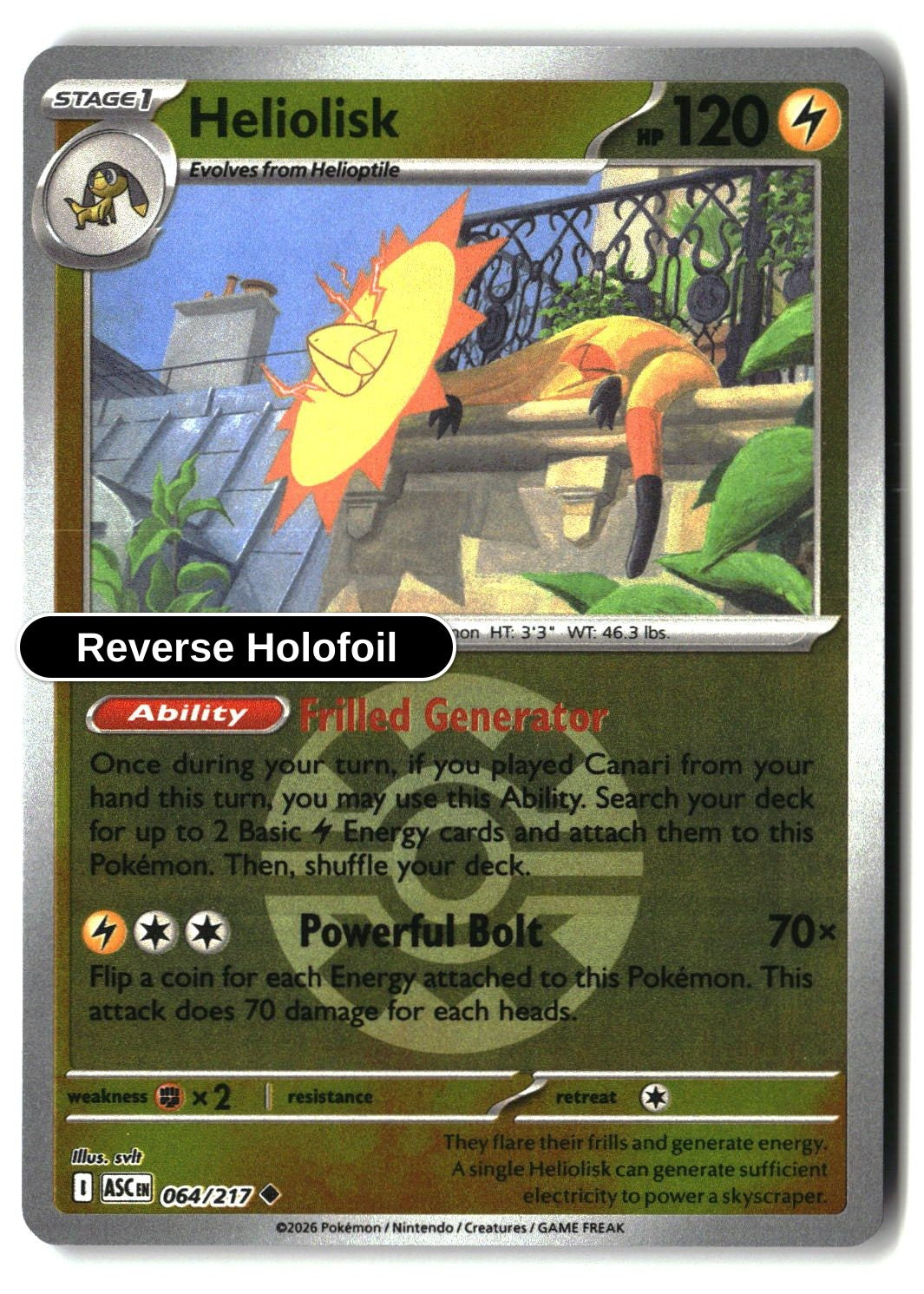 Heliolisk - 064/217 (Quick Ball)