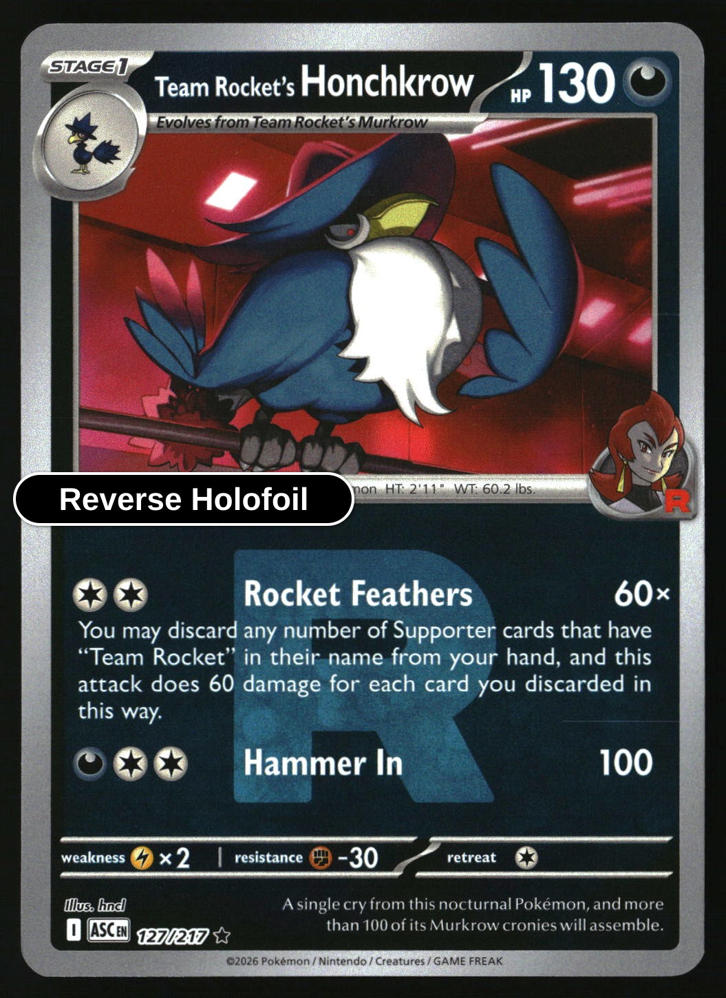 Team Rocket's Honchkrow (Team Rocket)