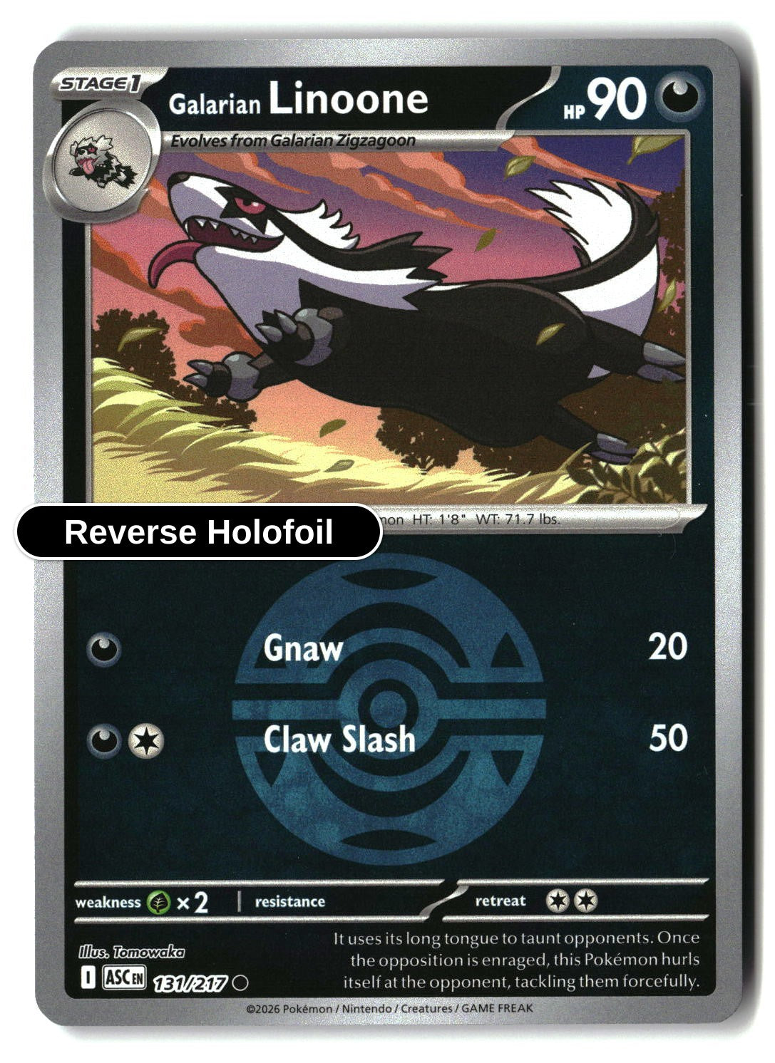 Galarian Linoone (Dusk Ball)