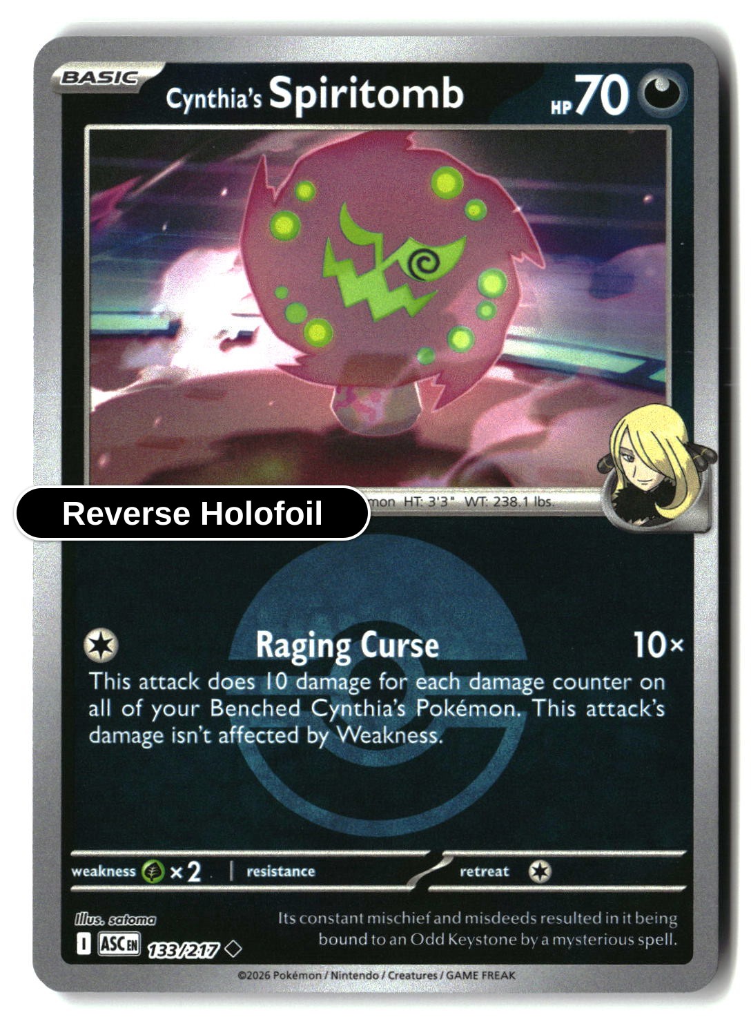 Cynthia's Spiritomb - 133/217 (Poke Ball)