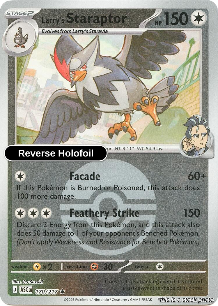Larry's Staraptor - 170/217 (Poke Ball)