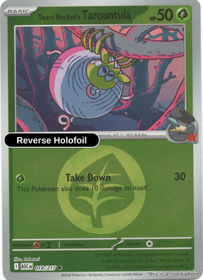 Team Rocket's Tarountula (Energy Symbol Pattern)