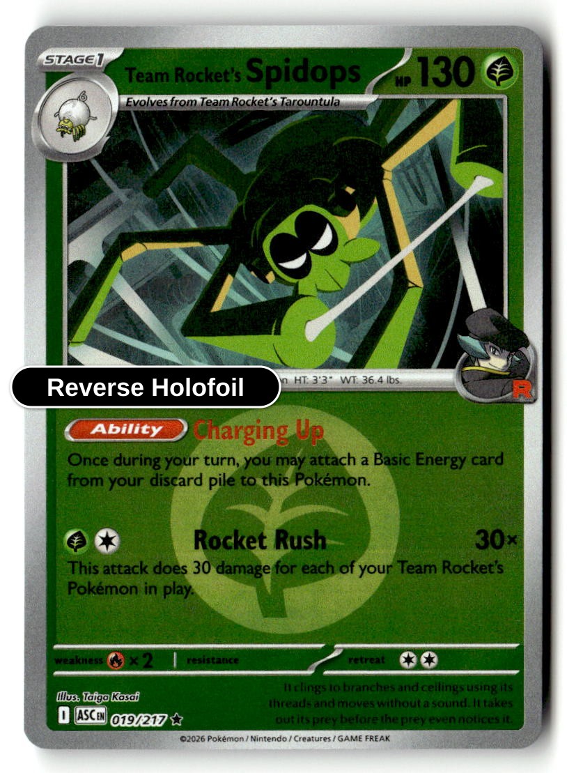 Team Rocket's Spidops (Energy Symbol Pattern)