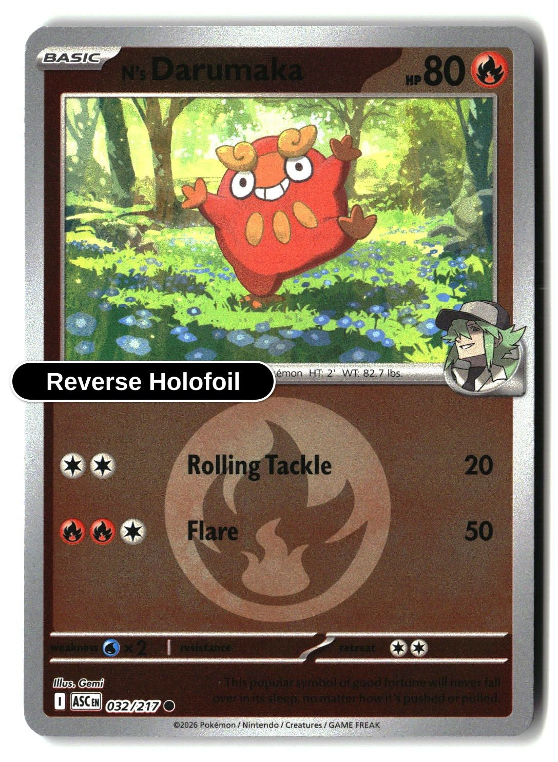 N's Darumaka (Energy Symbol Pattern)