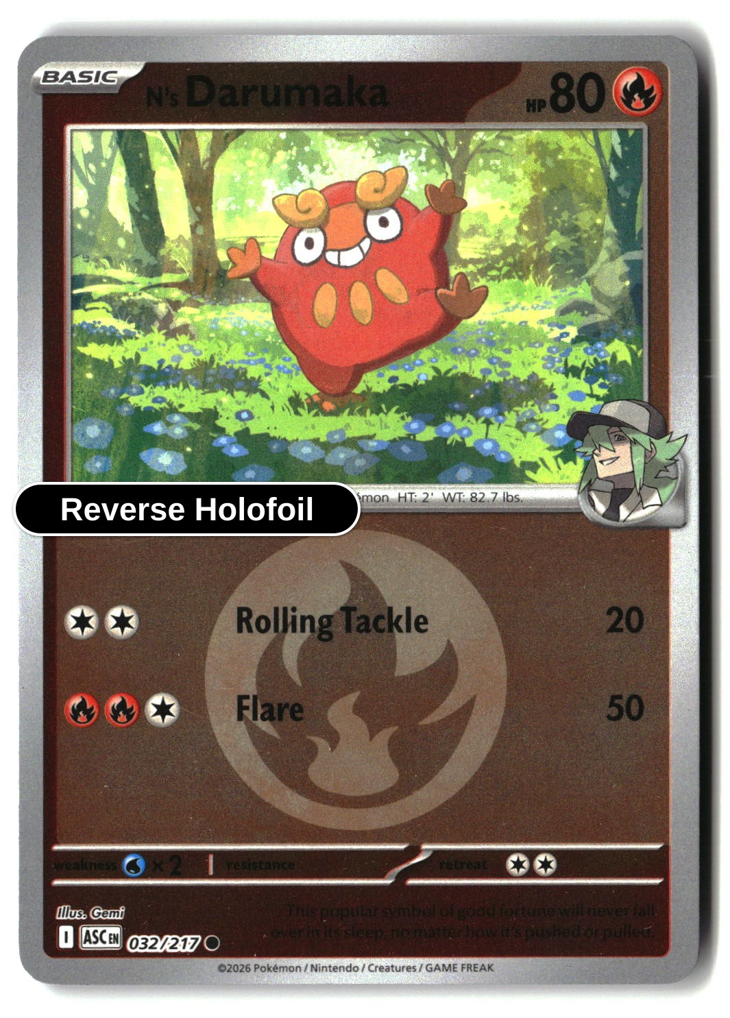 N's Darumaka (Energy Symbol Pattern)