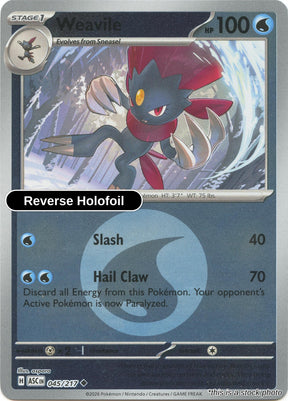 Weavile - 045/217 (Energy Symbol Pattern)