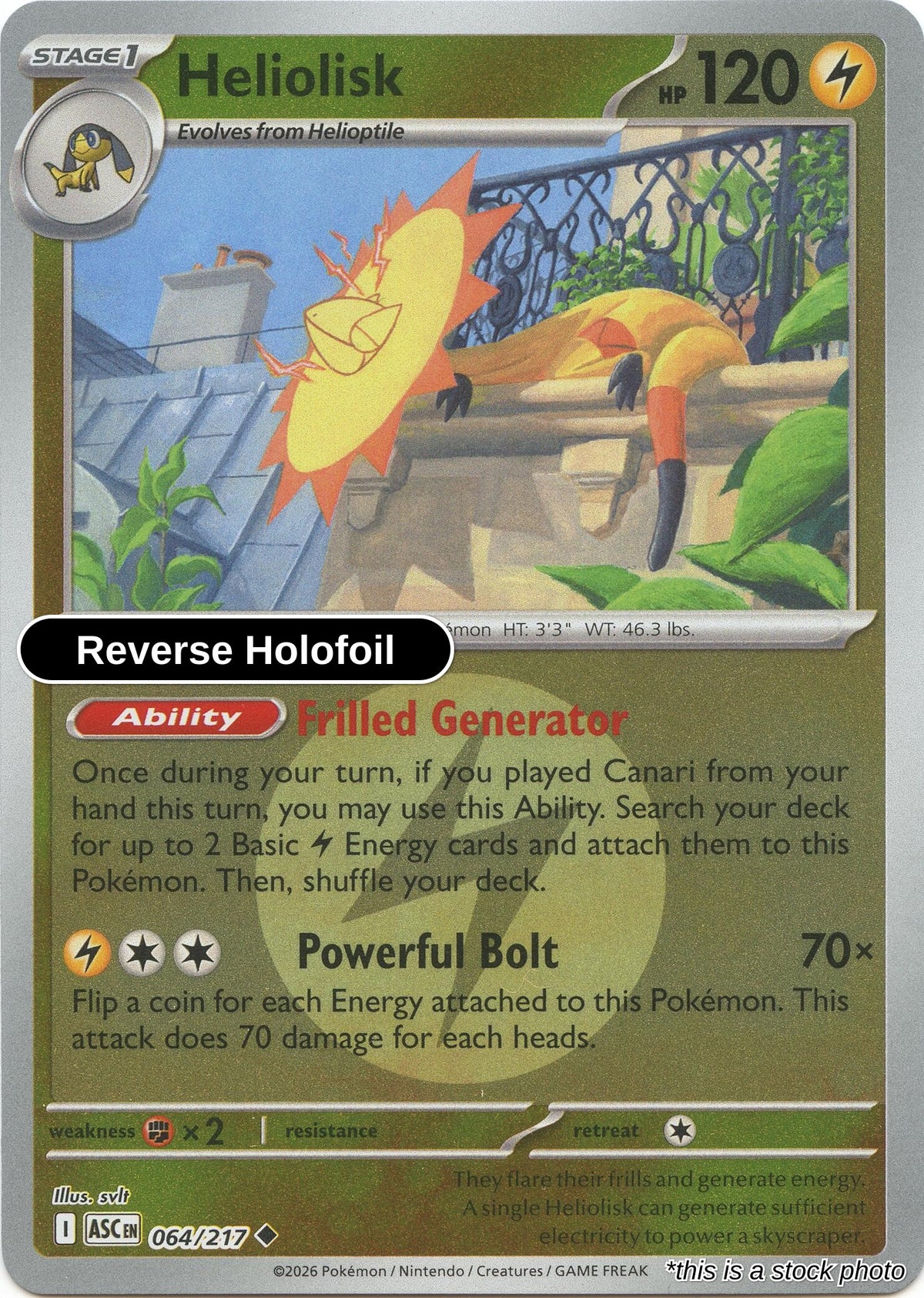 Heliolisk - 064/217 (Energy Symbol Pattern)