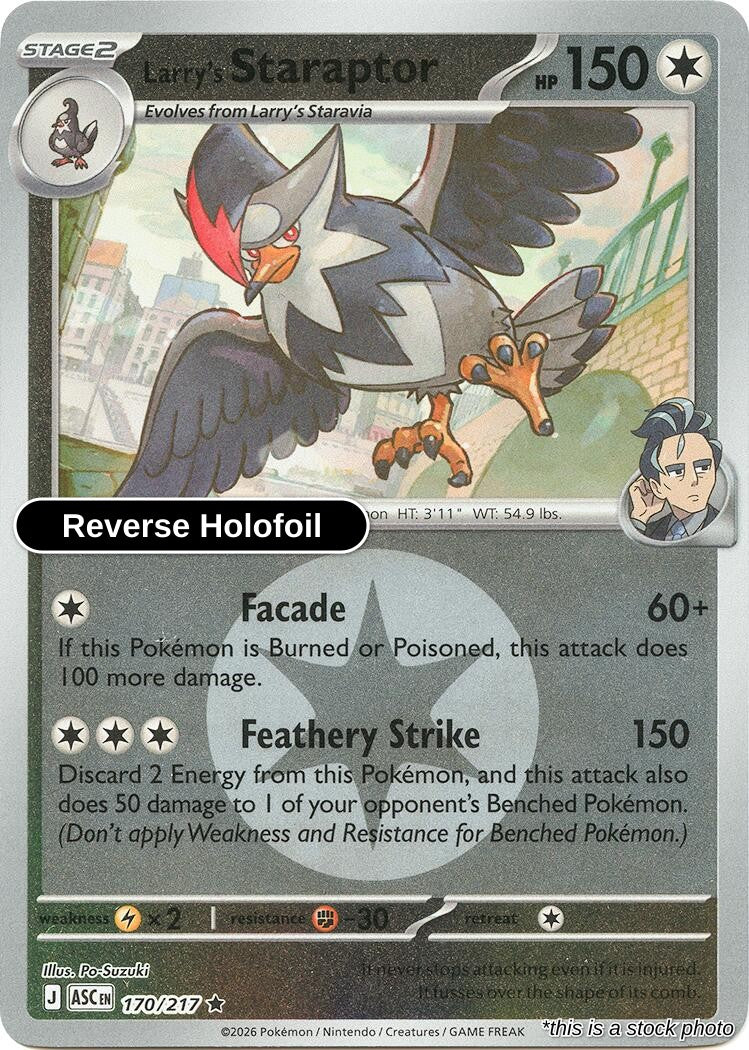 Larry's Staraptor - 170/217 (Energy Symbol Pattern)