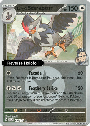 Larry's Staraptor - 170/217 (Energy Symbol Pattern)