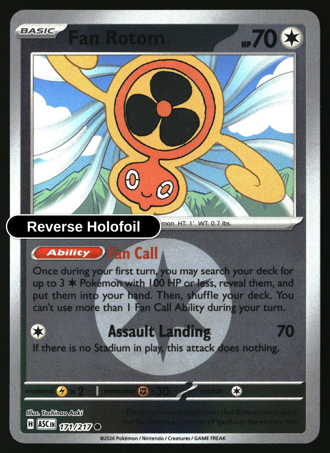 Fan Rotom - 171/217 (Energy Symbol Pattern)