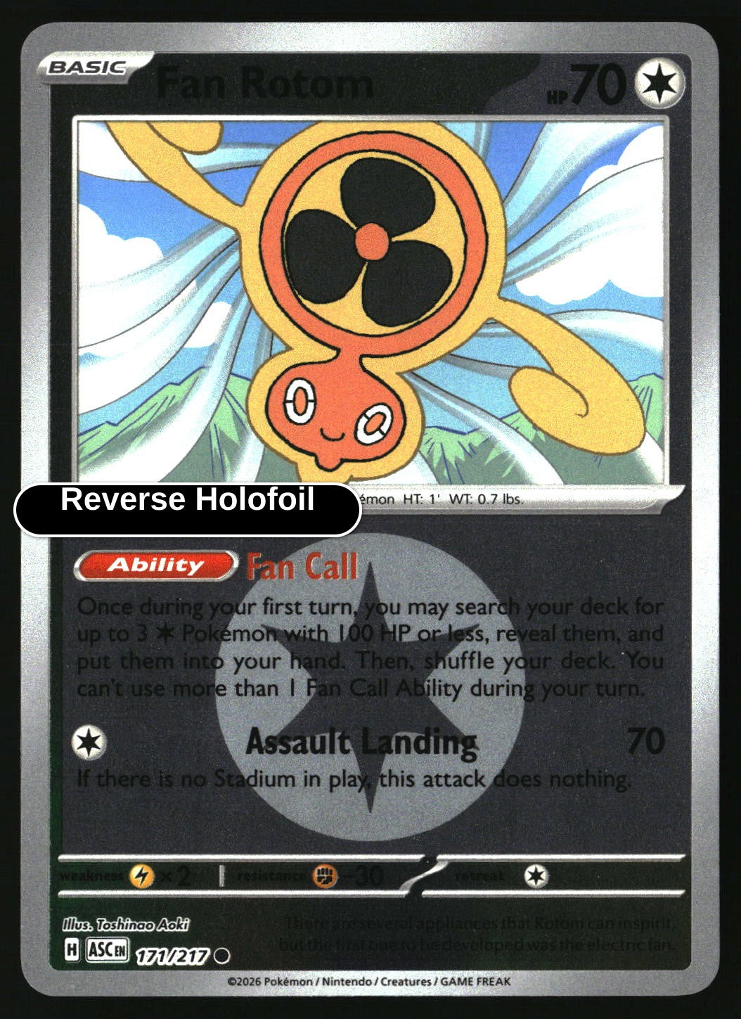Fan Rotom - 171/217 (Energy Symbol Pattern)