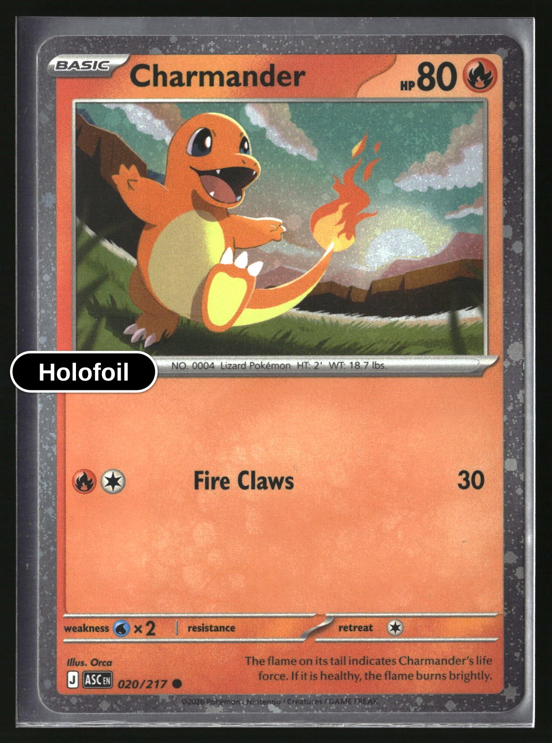 Charmander - 020/217 (Cosmos Holo)