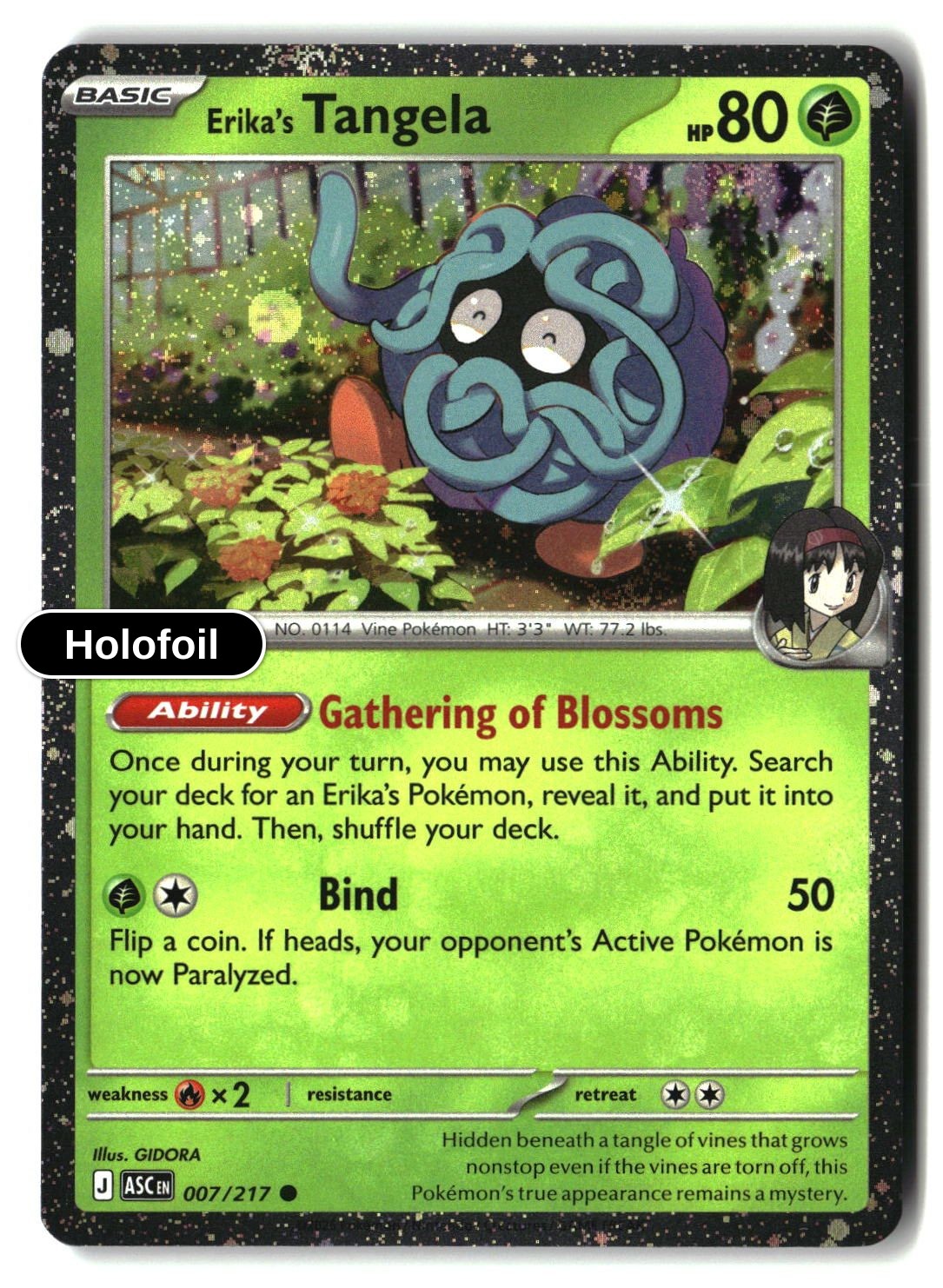 Erika's Tangela - 007/217 (Cosmo Holo)