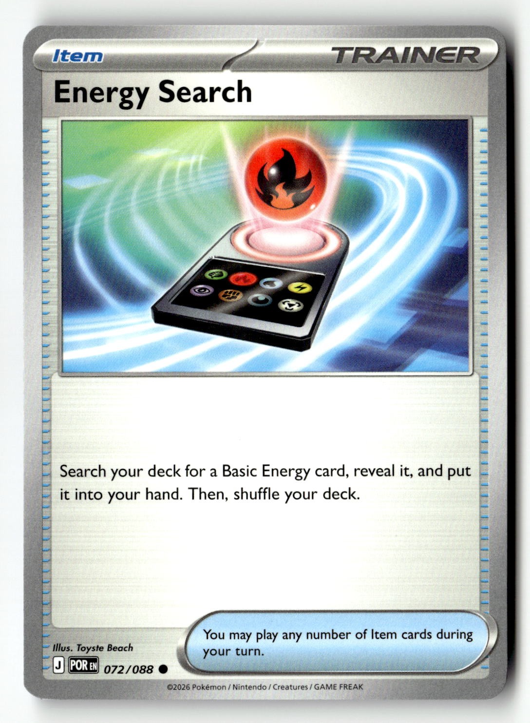 Energy Search - 072/088 - [POR - ME03: Perfect Order]