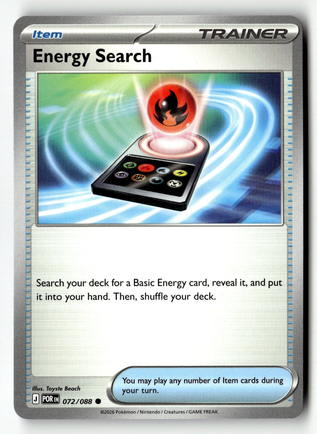Energy Search - 072/088 - [POR - ME03: Perfect Order]