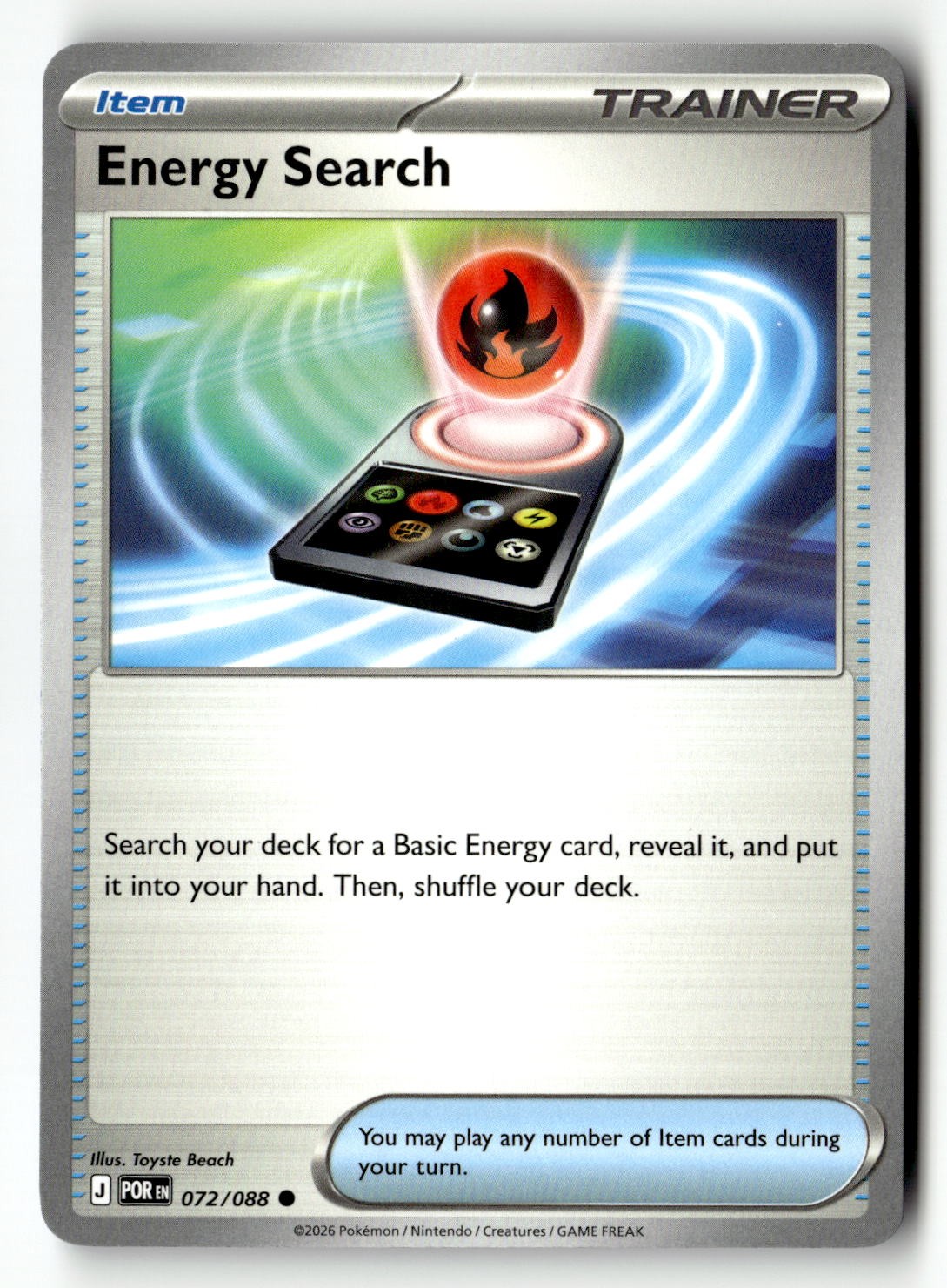 Energy Search - 072/088 - [POR - ME03: Perfect Order]