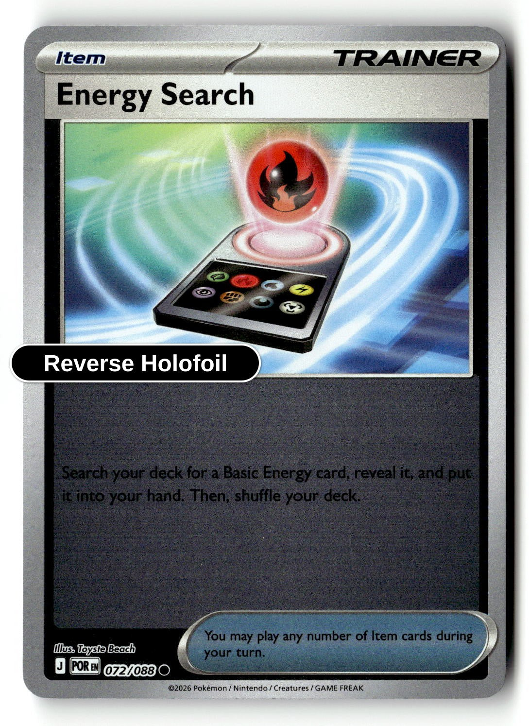 Energy Search - 072/088 - [POR - ME03: Perfect Order] - Reverse Holofoil