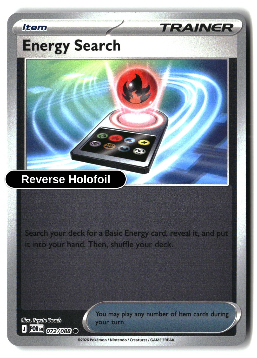 Energy Search - 072/088 - [POR - ME03: Perfect Order] - Reverse Holofoil