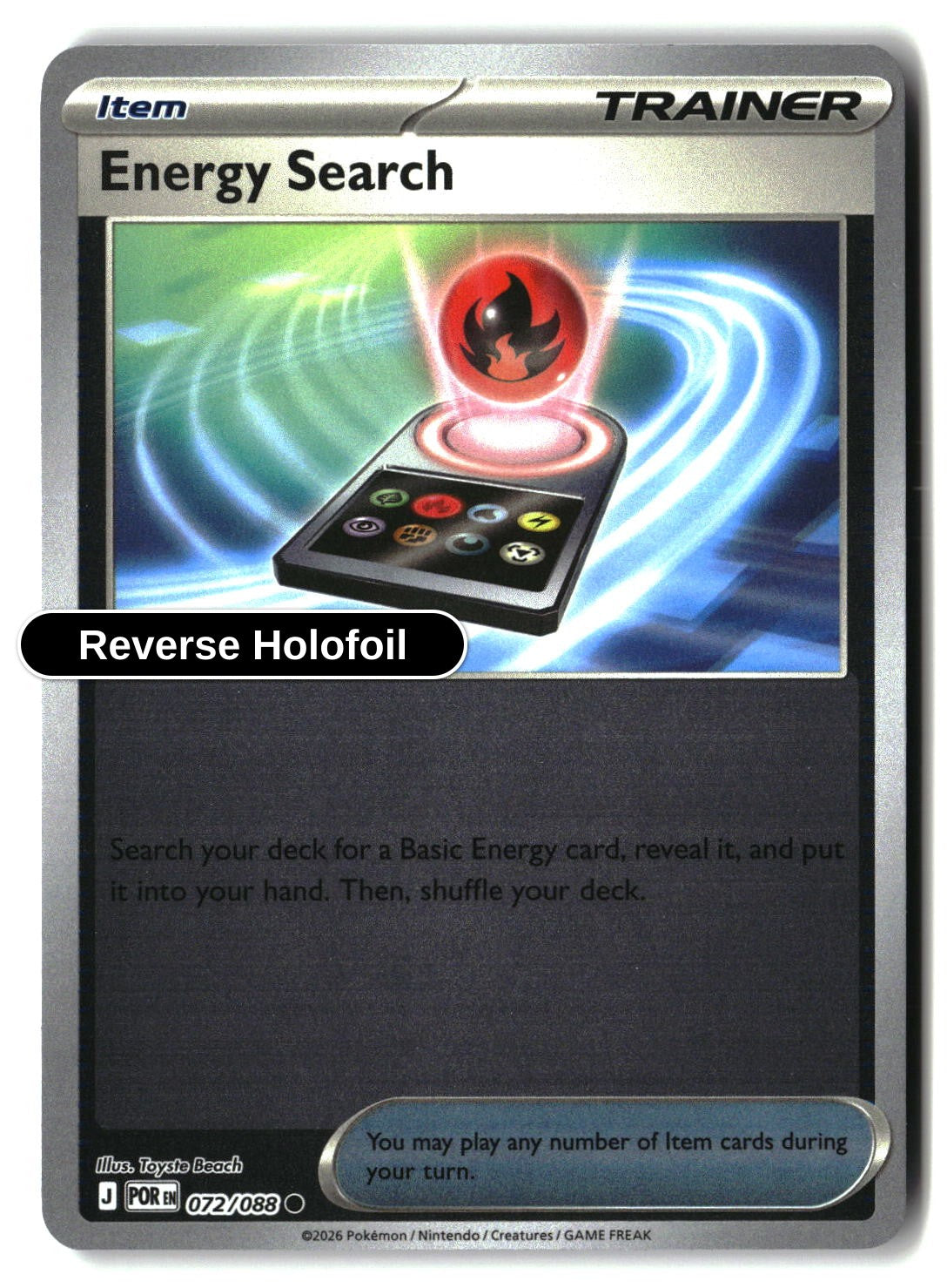 Energy Search - 072/088 - [POR - ME03: Perfect Order] - Reverse Holofoil