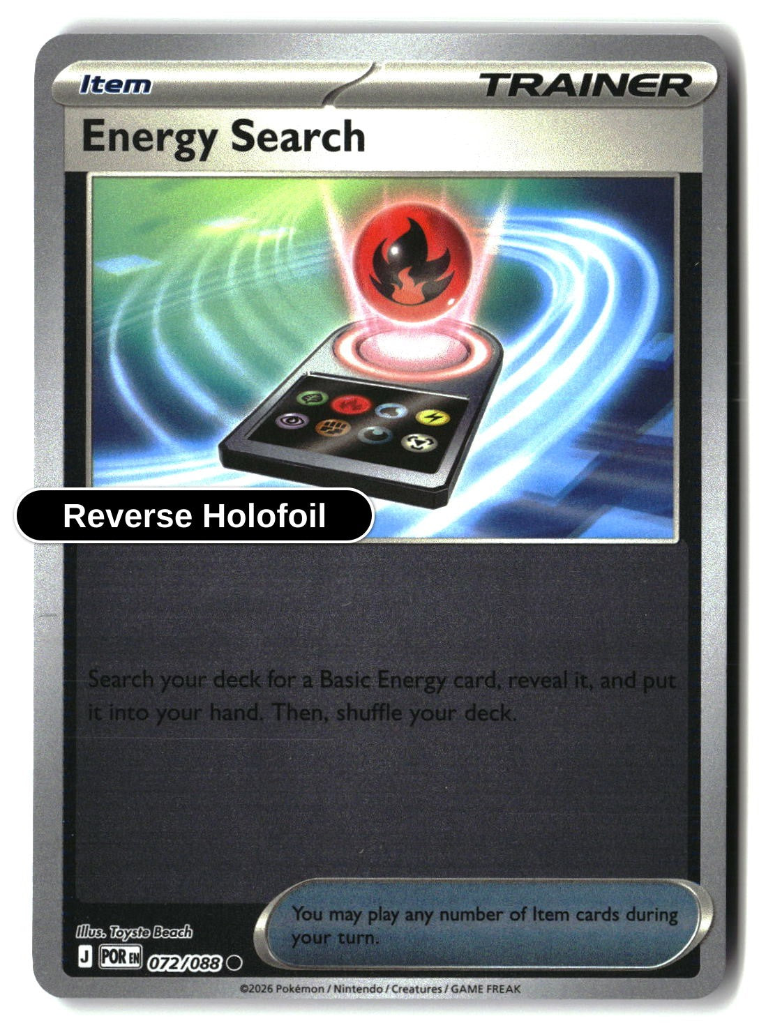 Energy Search - 072/088 - [POR - ME03: Perfect Order] - Reverse Holofoil