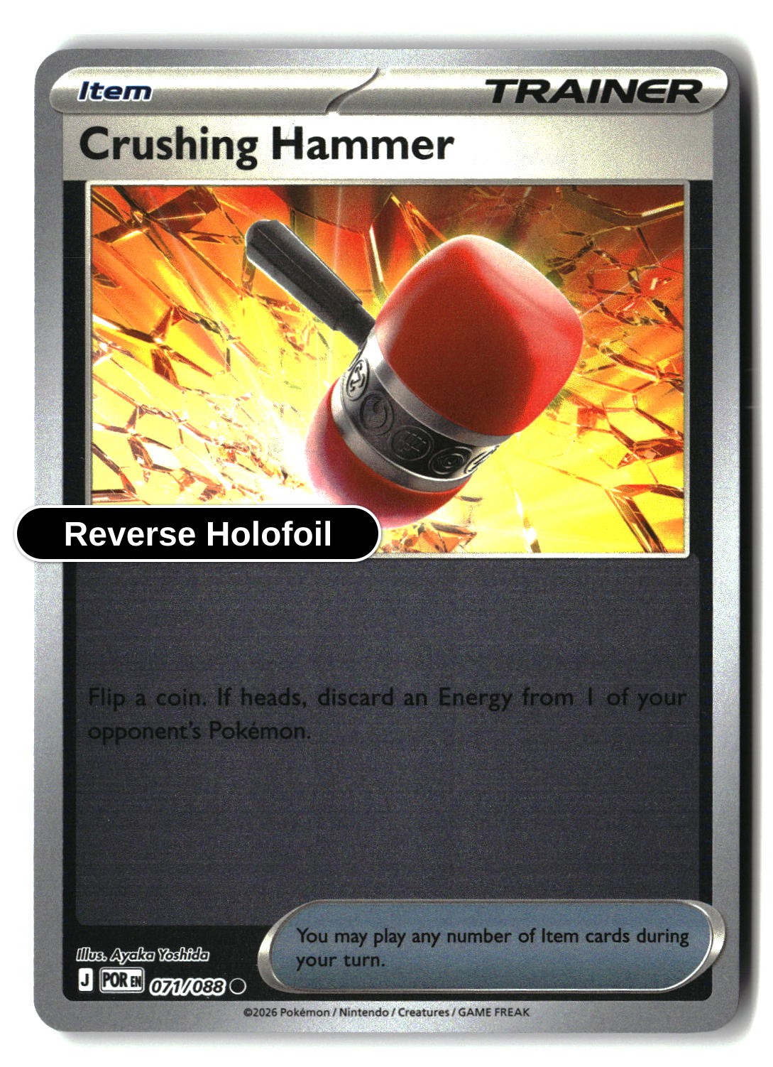 Crushing Hammer - 071/088 - [POR - ME03: Perfect Order] - Reverse Holofoil