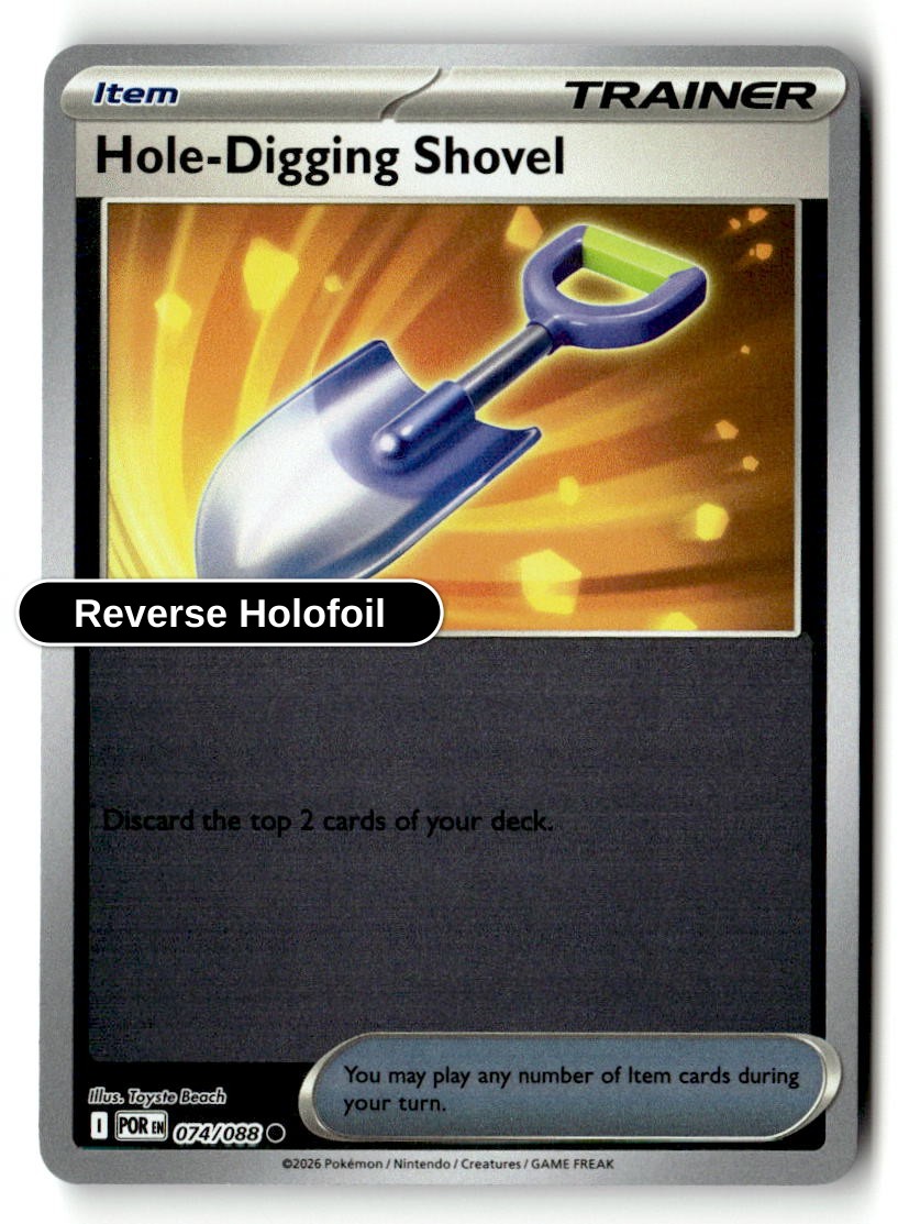 Hole-Digging Shovel - 074/088 - [POR - ME03: Perfect Order] - Reverse Holofoil