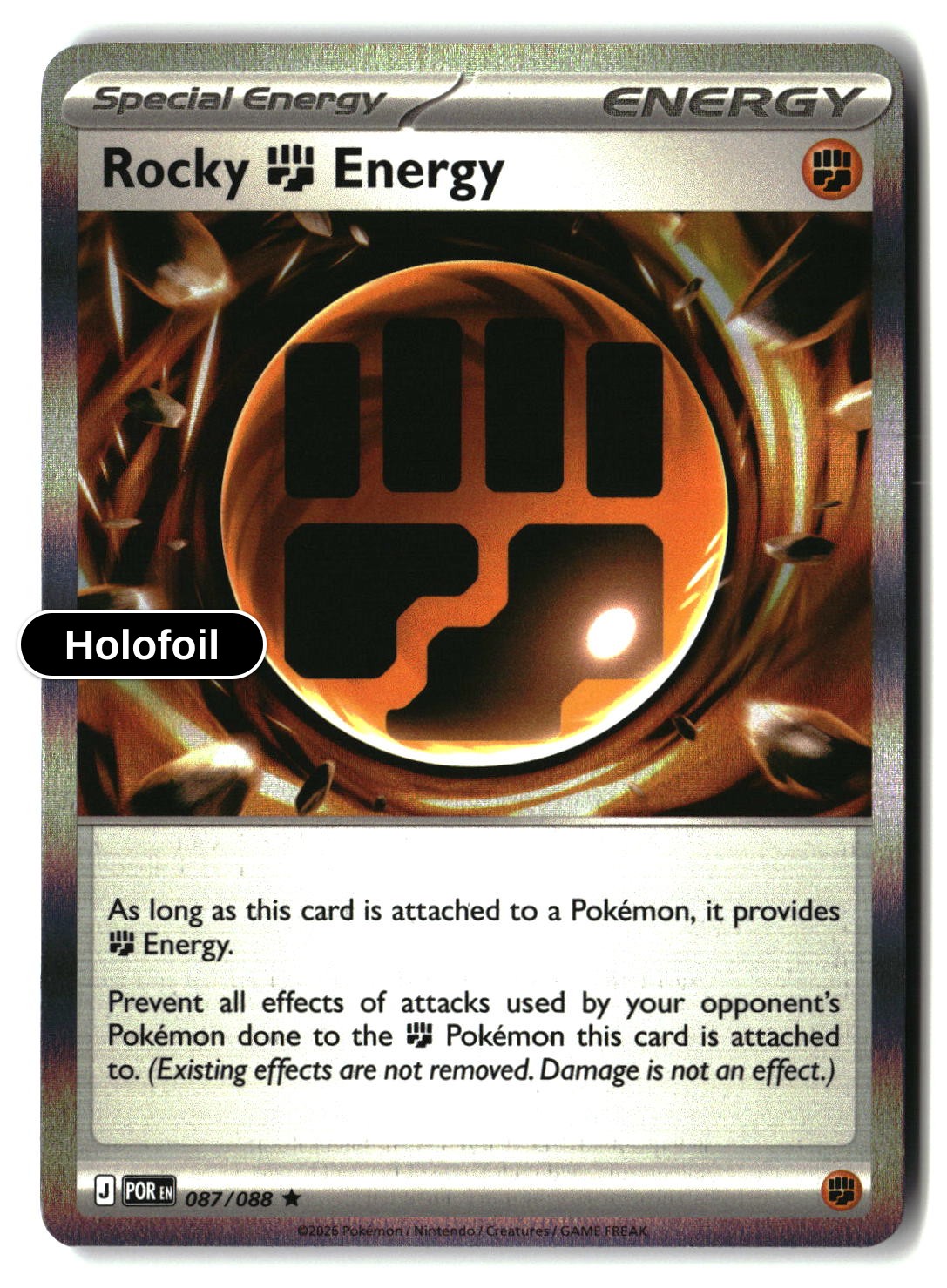 Rocky Fighting Energy - 087/088 - [POR - ME03: Perfect Order] - Holofoil