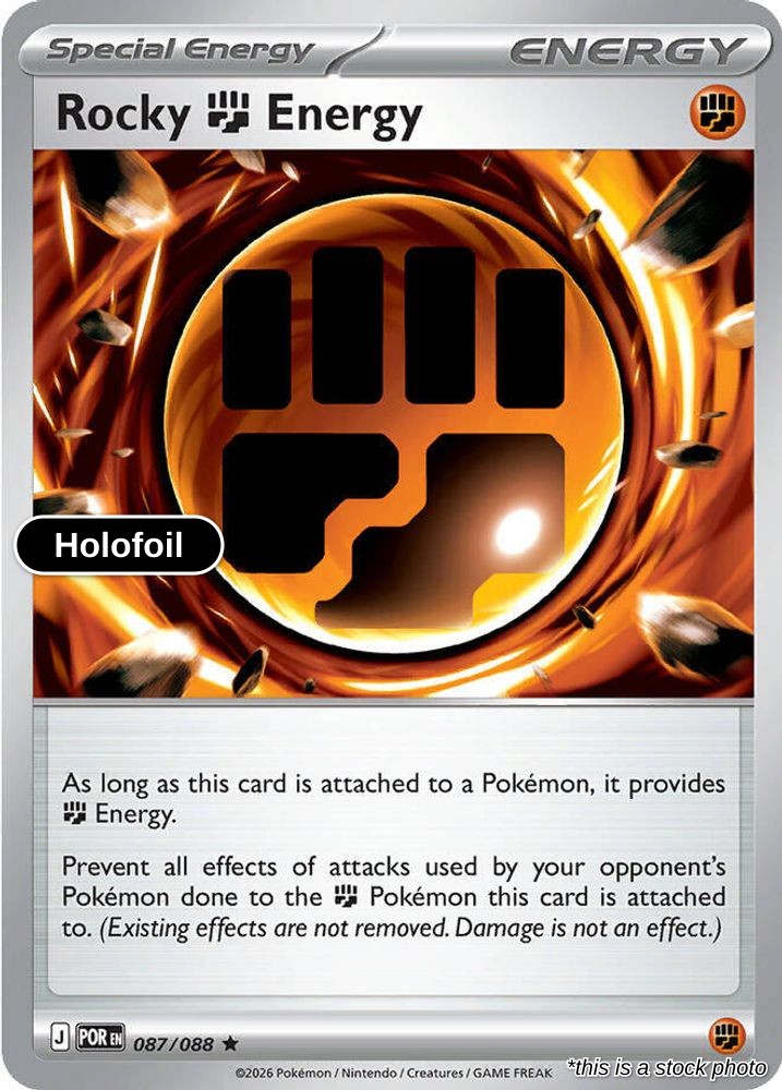 Rocky Fighting Energy - 087/088 - [POR - ME03: Perfect Order] - Holofoil