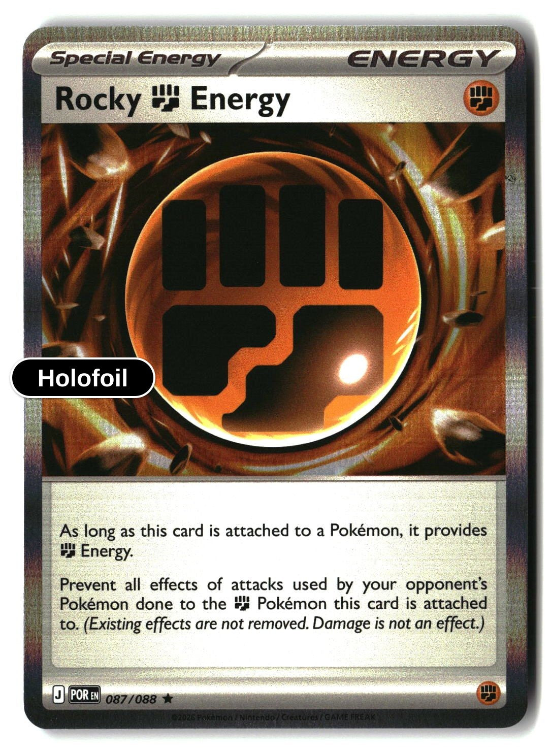 Rocky Fighting Energy - 087/088 - [POR - ME03: Perfect Order] - Holofoil