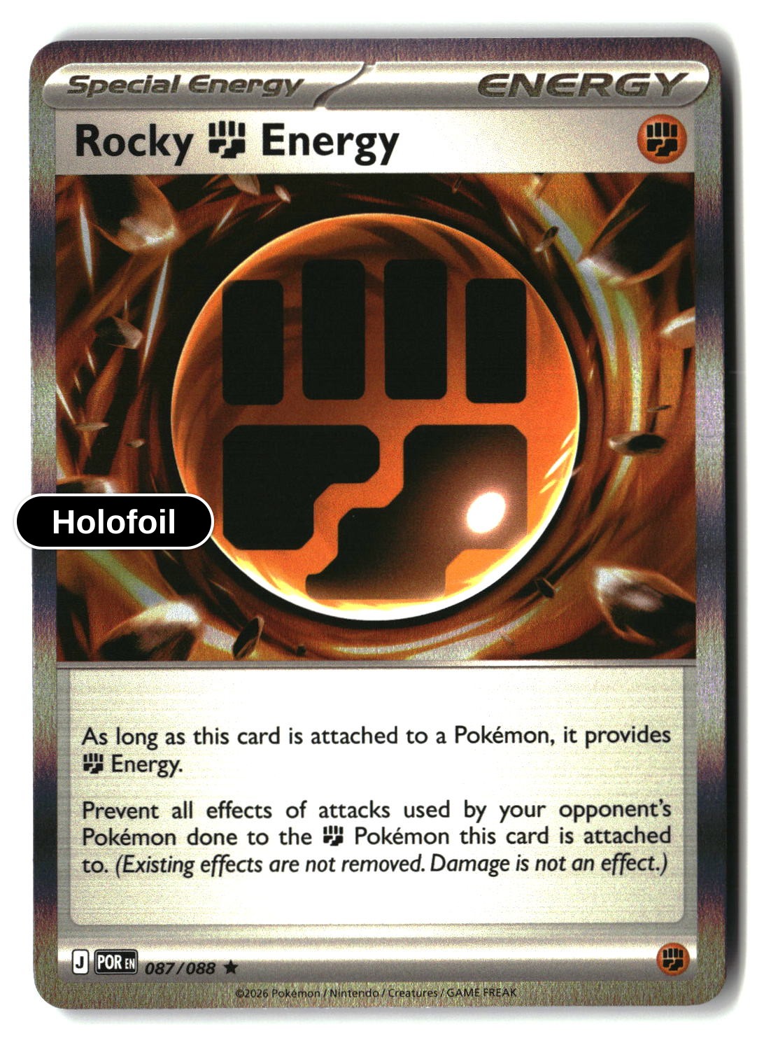 Rocky Fighting Energy - 087/088 - [POR - ME03: Perfect Order] - Holofoil