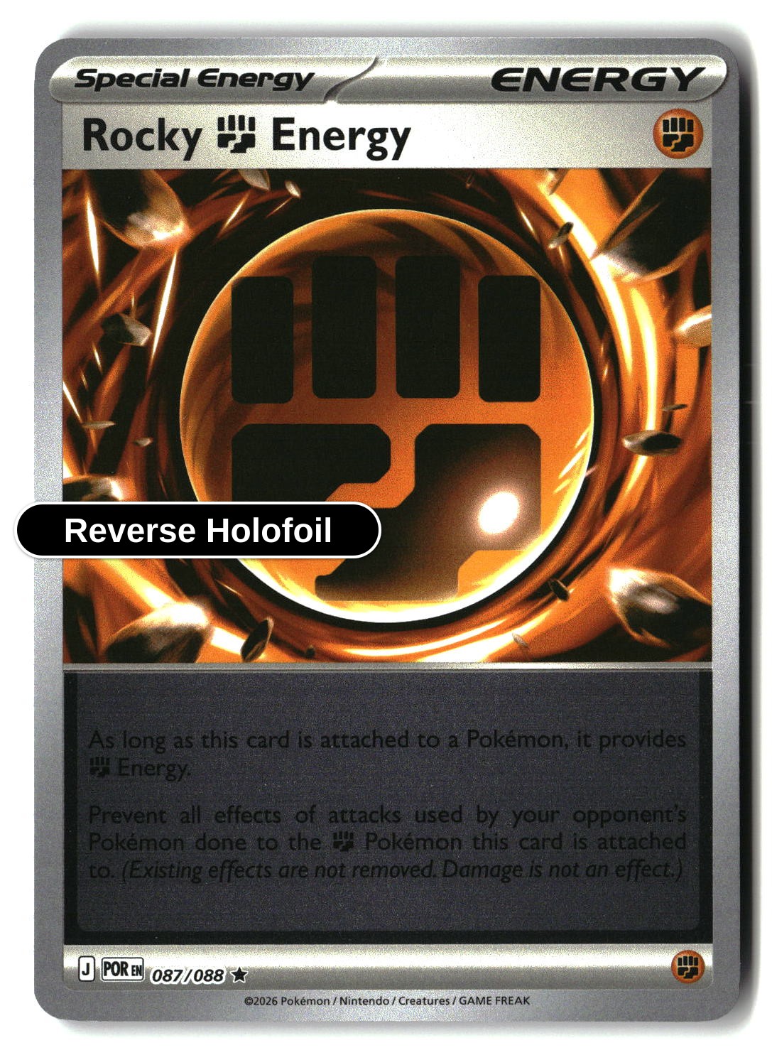 Rocky Fighting Energy - 087/088 - [POR - ME03: Perfect Order] - Reverse Holofoil