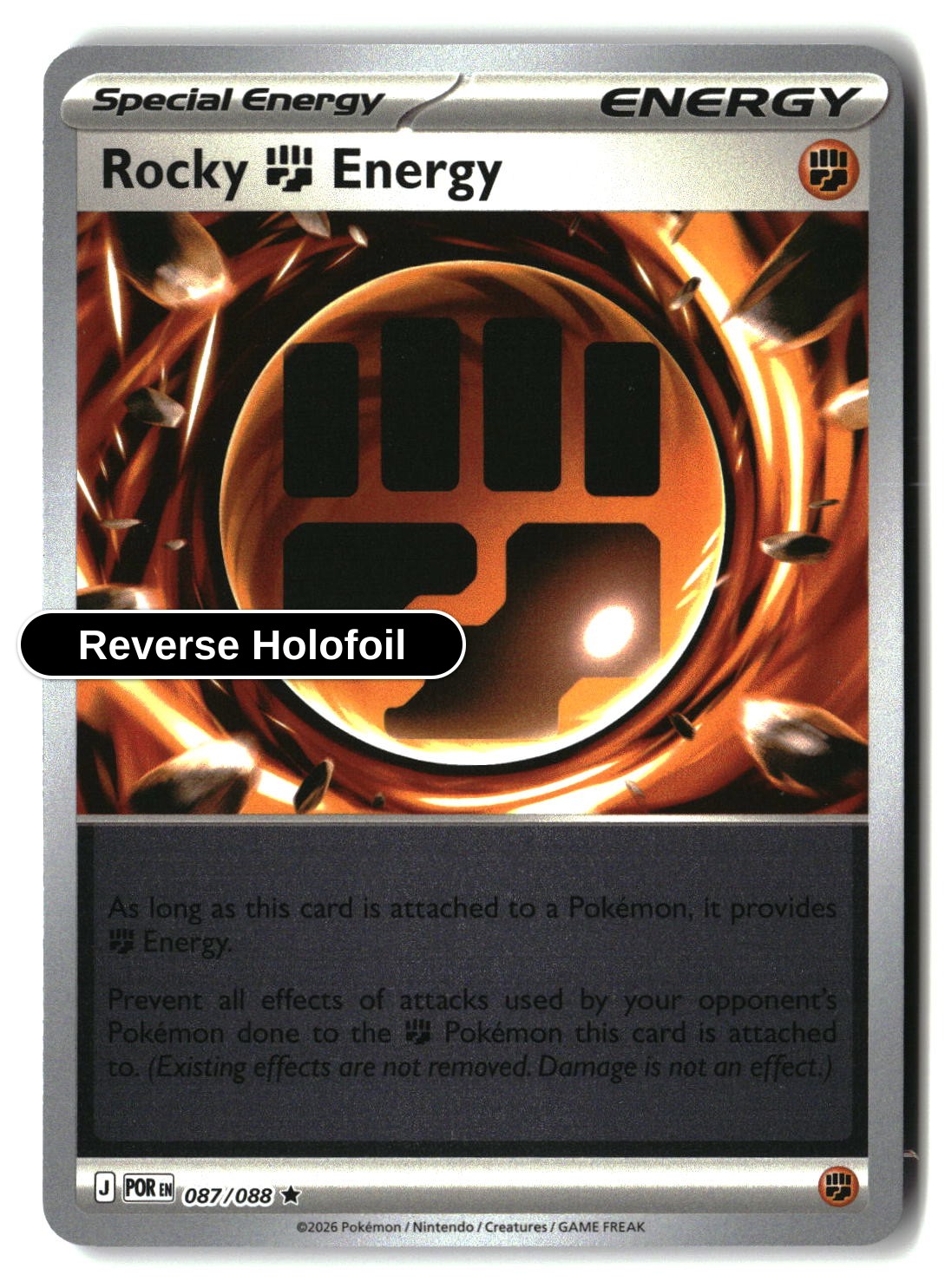 Rocky Fighting Energy - 087/088 - [POR - ME03: Perfect Order] - Reverse Holofoil