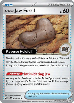 Antique Jaw Fossil - 068/088 - [POR - ME03: Perfect Order] - Reverse Holofoil