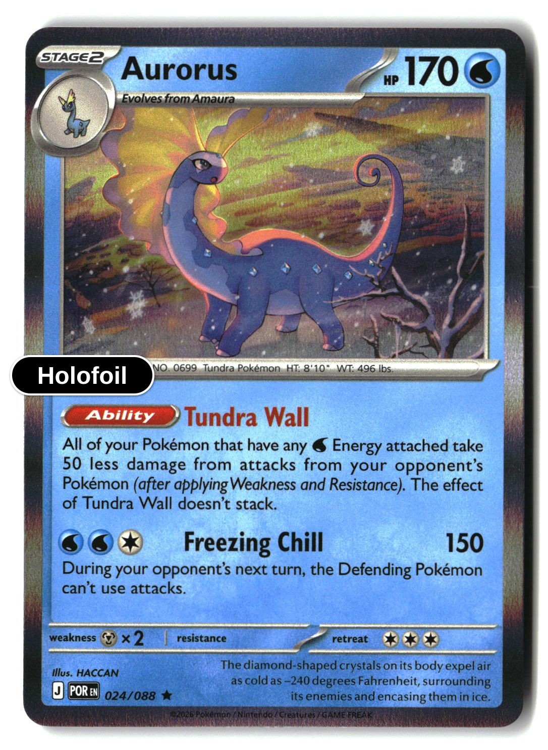 Aurorus - 024/088 - [POR - ME03: Perfect Order] - Holofoil