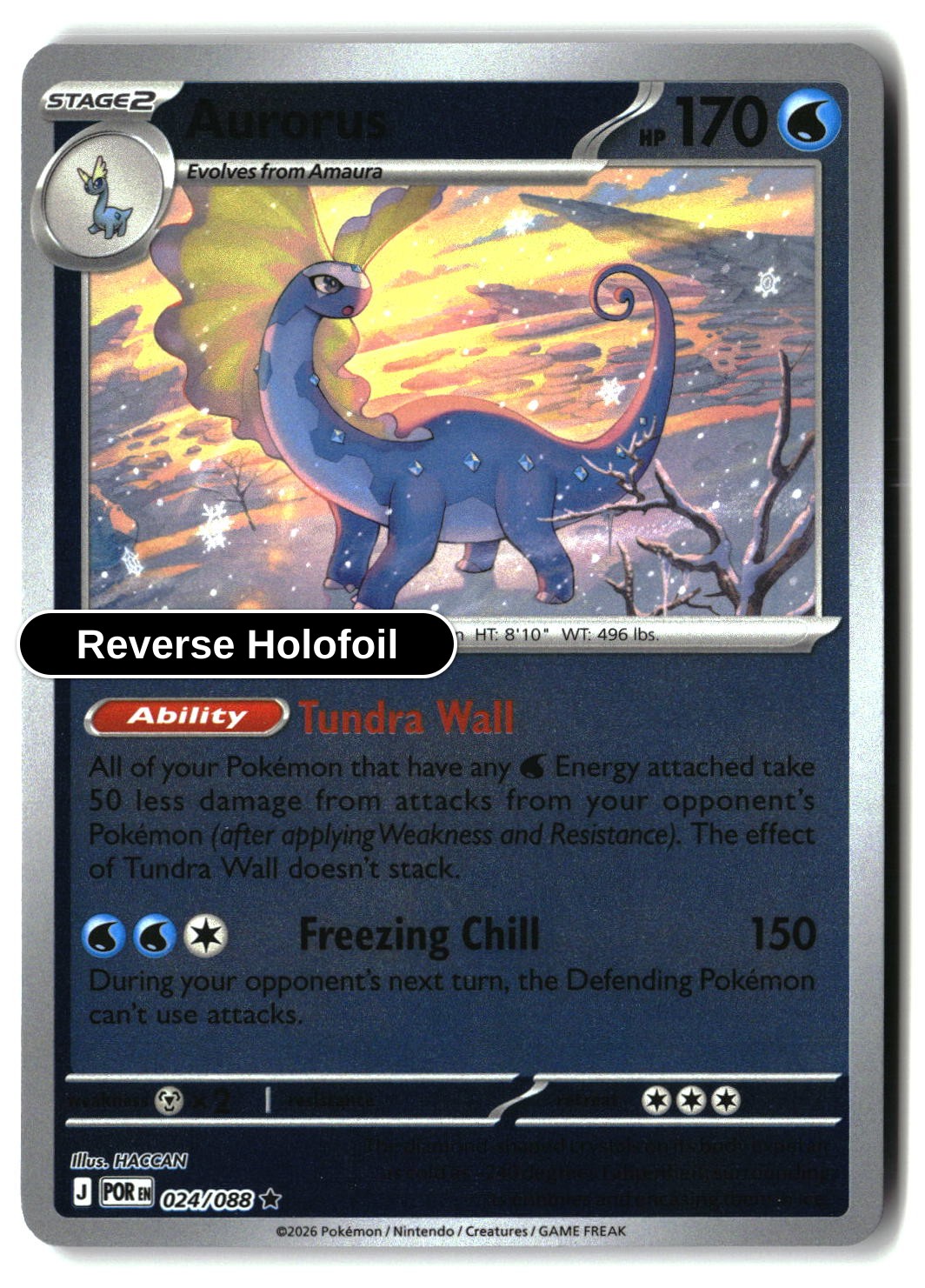 Aurorus - 024/088 - [POR - ME03: Perfect Order] - Reverse Holofoil