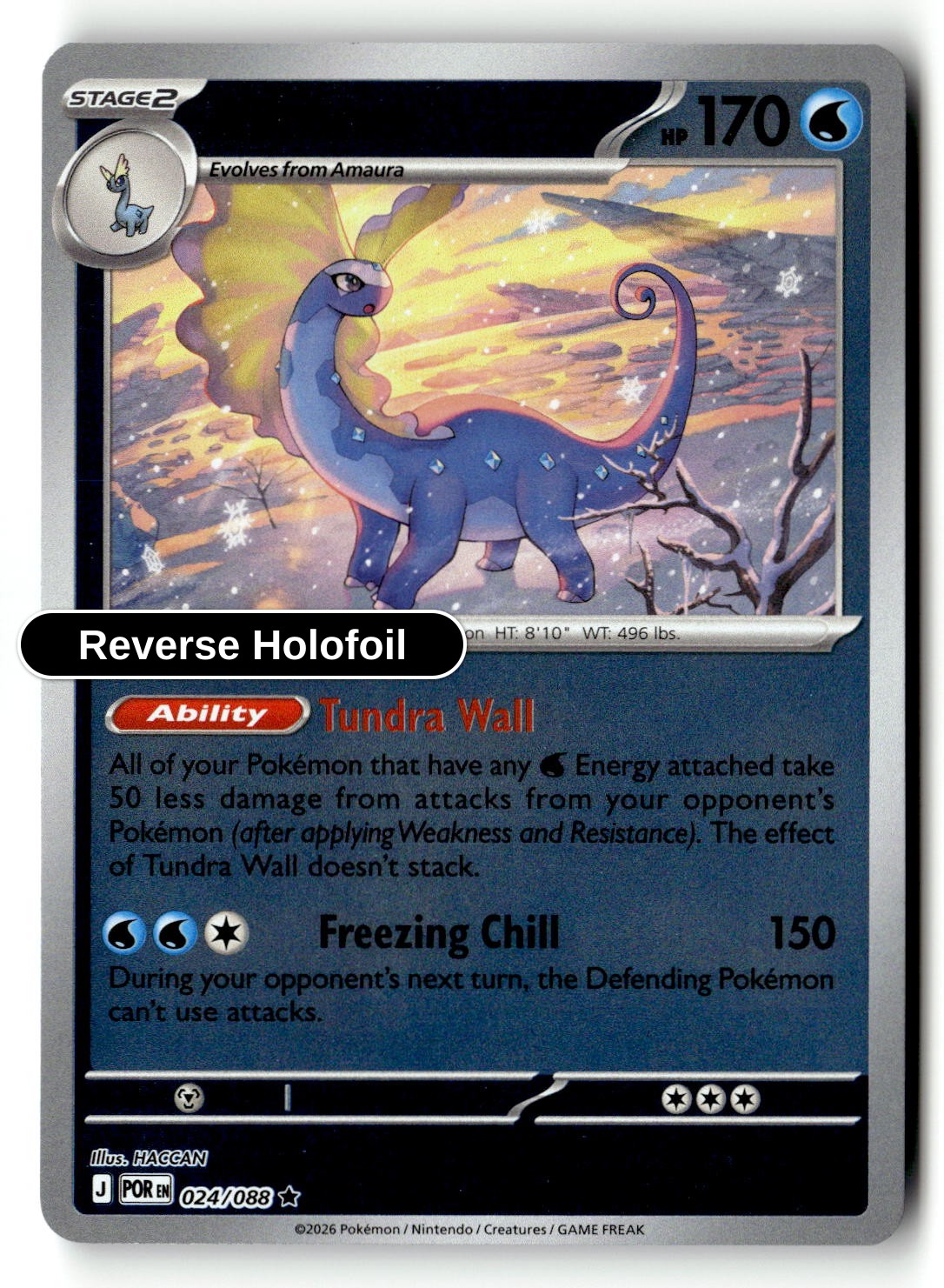 Aurorus - 024/088 - [POR - ME03: Perfect Order] - Reverse Holofoil