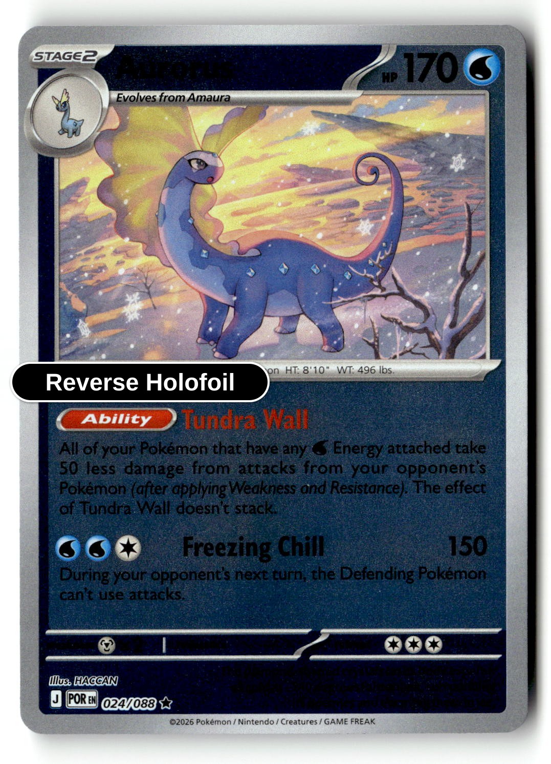 Aurorus - 024/088 - [POR - ME03: Perfect Order] - Reverse Holofoil