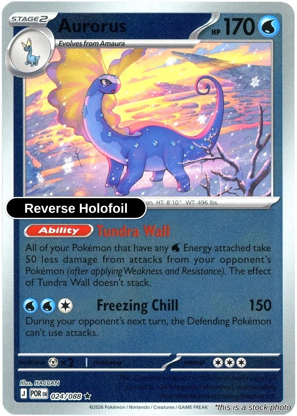 Aurorus - 024/088 - [POR - ME03: Perfect Order] - Reverse Holofoil