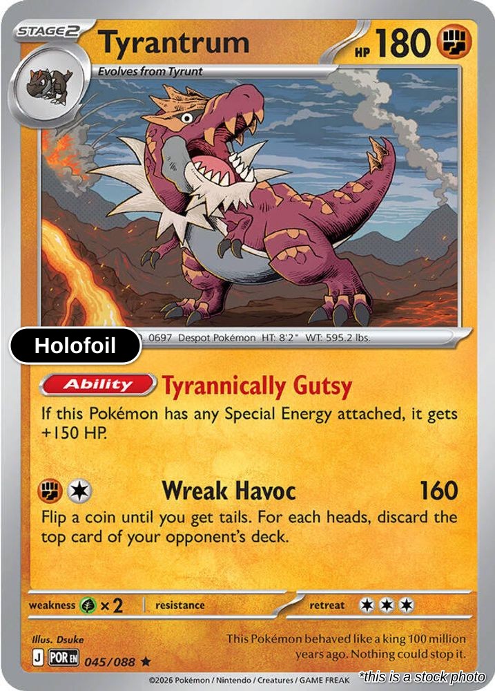 Tyrantrum - 045/088 - [POR - ME03: Perfect Order] - Holofoil